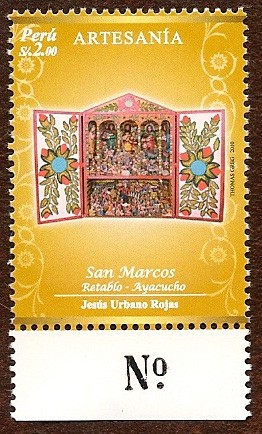 Artesanía Peruana - Retablo-Ayacucho. San Marcos (Autor: Jesús Urbano)