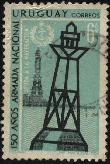 Faros y boyas de luz. Ayuda a la navegación en aguas territoriales uruguayas. 150 años de la Armada 