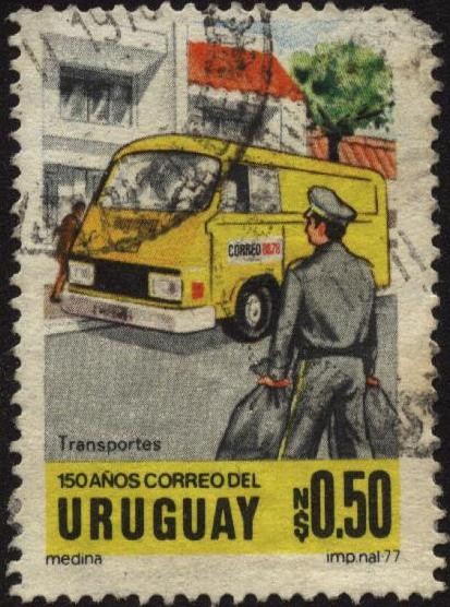 150 años del Correo uruguayo. Transportes de correspondencias y encomiendas.