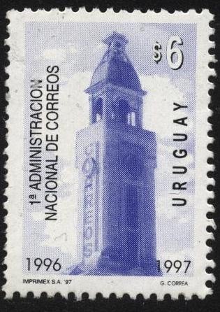 Torre del edificio del Correo en la Ciudad Vieja, Montevideo. Creación de la primera Administración 