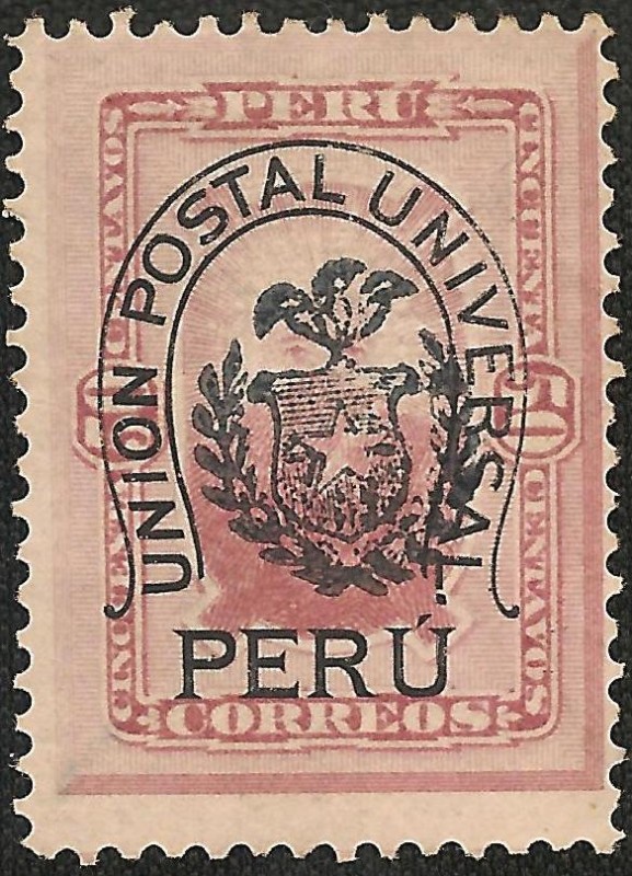 Sol del Perú sobrecargado con escudo Chileno