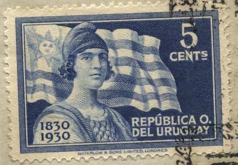 25 de agosto de 1830, declaratoria de indepencia de Uruguay. Primer símbolo nacional. La bandera uru