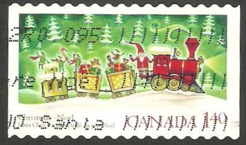 2108 - Navidad, Papa Noel en tren