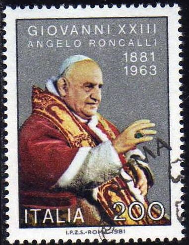Italia 1981 Scott 1497 Sello Papa Juan XIII (1881-1963) Usado 