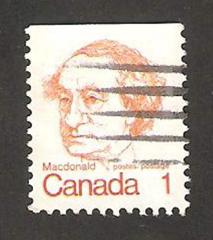 sir john a. macdonald, primer ministro