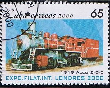 Exposicion Filat. Inter. LONDRES 2000  (1919 Alco 2-8-0)