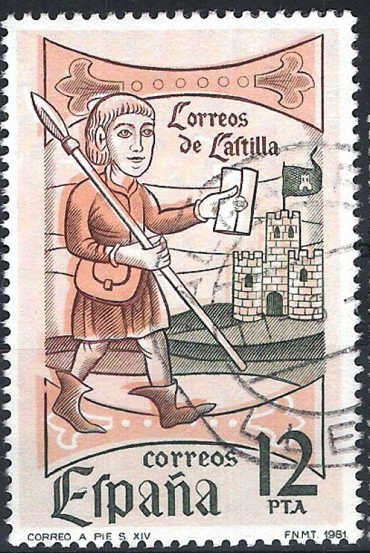 2621 Dia del sello. Correo a pie del siglo XIV.