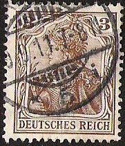 DEUTSCHES REICH- IMAGEN SIMBOLICA DE GERMANIA SEGUN RETRATO DE ANNA FUHRING