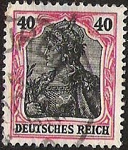 DEUTSCHES REICH - IMAGEN SIMBOLICA DE GERMANIA SEGUN RETRATO DE ANNA FUHRING