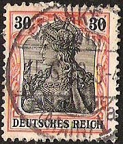 DEUTSCHES REICH - IMAGEN SIMBOLICA DE GERMANIA SEGUN RETRATO DE ANNA FUHRING
