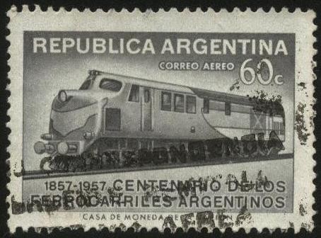 Conmemoración de los 100 años de los Ferrocarriles Argentinos.
