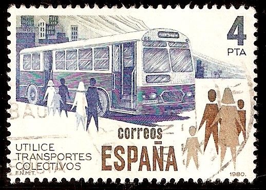 Utilice transportes públicos. Autobus