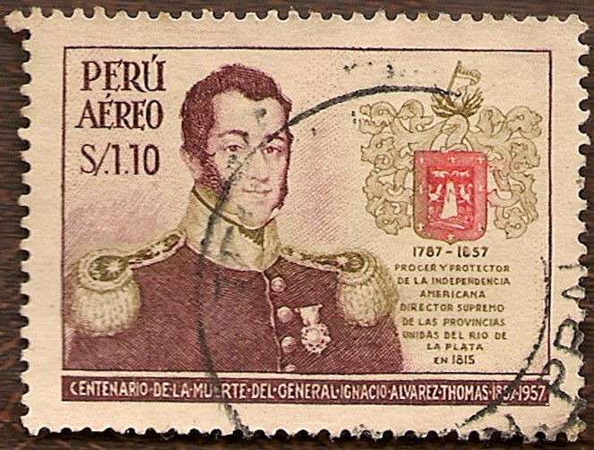 Centenario de la Muerte del General Ignacio Alvarez Thomas 1857-1957.