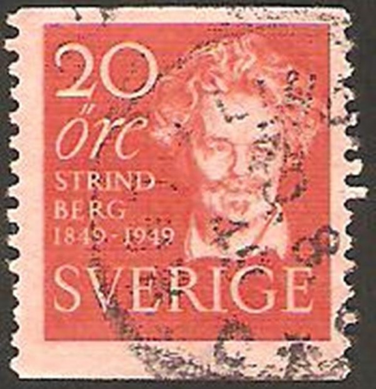 centº del nacimiento de strindberg, escritor y dramaturgo