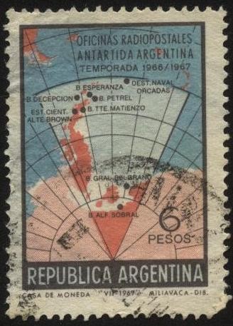 Oficinas Radiopostales de la Antártida Argentina temporada 1966-1967.