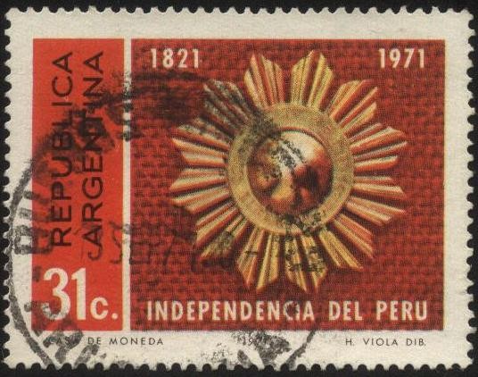 150 años de la independencia del Perú.