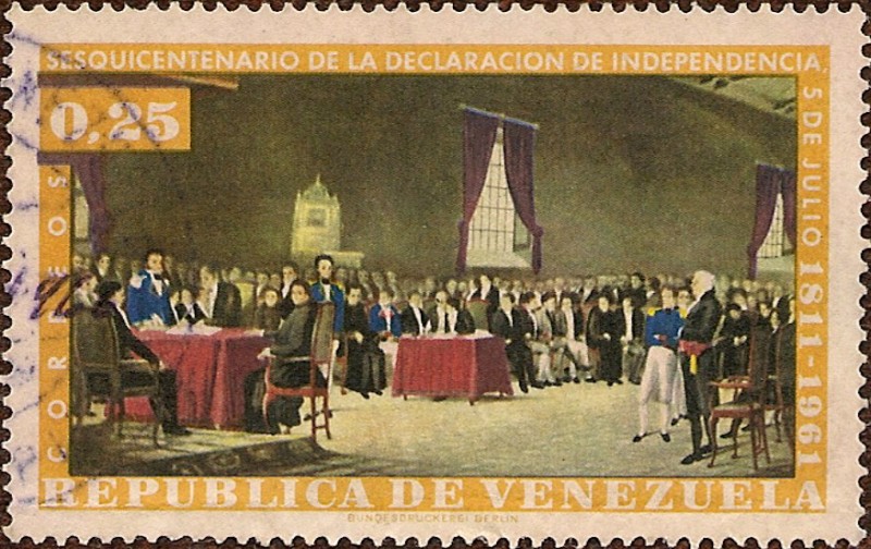 Sesquicentenario de la Declaración de la Independencia, 5 de julio 1811-1961