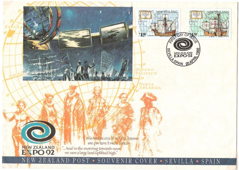 NEW ZEALAND EXPO 92 ( SOBRE)