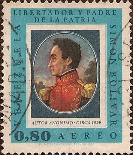 Simón Bolívar - Libertador y Padre de la Pátria (Autor Anónimo, Circa 1829).