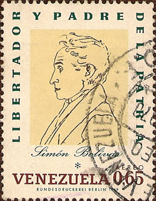 Simón Bolívar - Libertador y Padre de la Pátria (Dibujo de Francois Roulin, 1828).