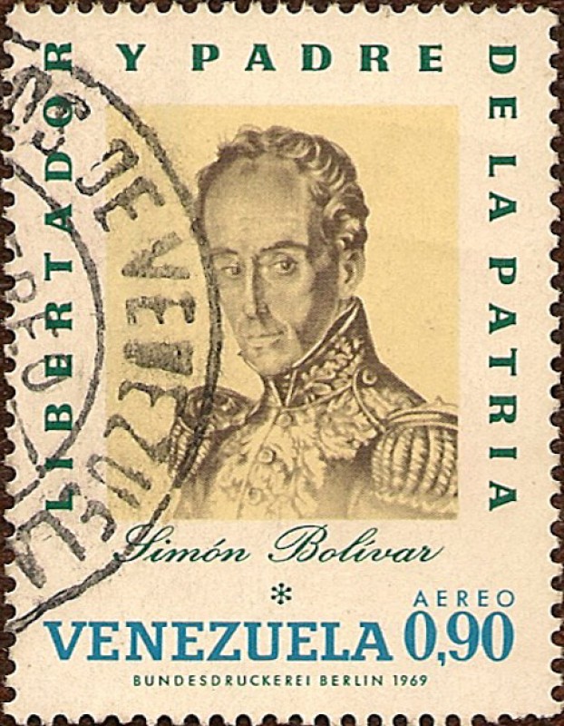 Simón Bolívar - Libertador y Padre de la Pátria (Dibujo al carboncillo de José María Espinosa, 1828)