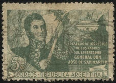 Traslado desde España de los restos de los padres del Libertador General San Martín.