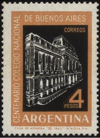Centenario del Colegio Nacional de Buenos Aires. Edificio del colegio secundario dependiente de la U