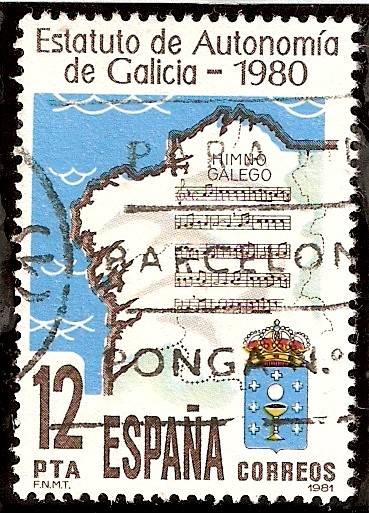 Promulgación del estatuto de autonomía de Galicia