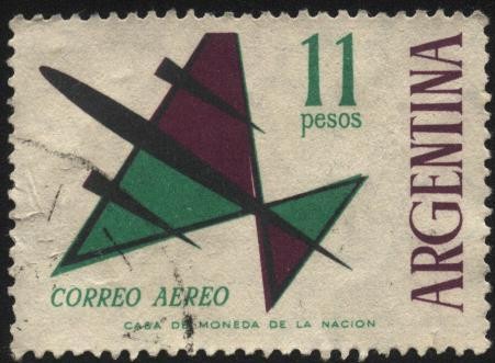 Correo Aéreo. Sellos para franqueo aéreo o común.