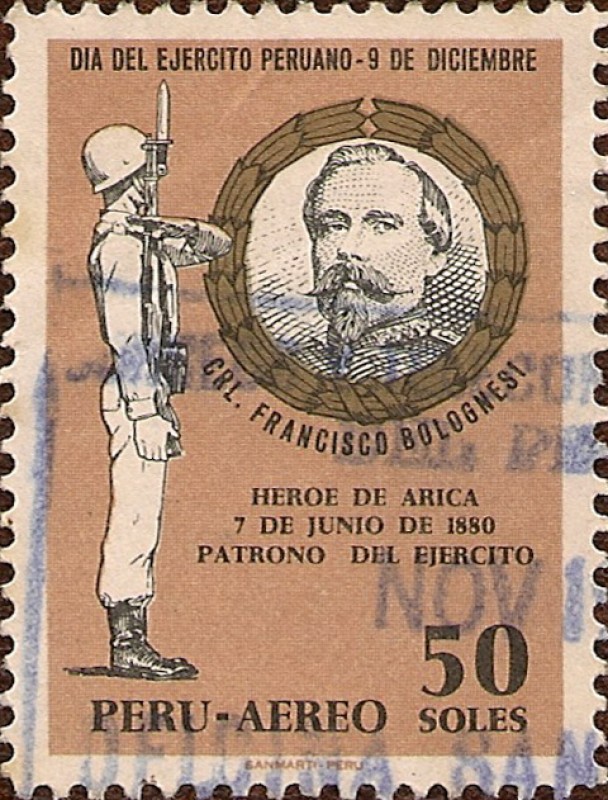 Día del Ejercito Peruano - 9 de Diciembre - Crl. Francisco Bolognesi.