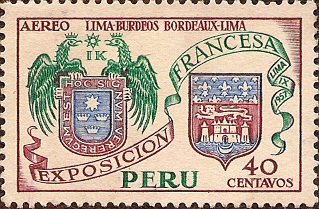 Exposición Francesa - Escudos Lima-Burdeaux.
