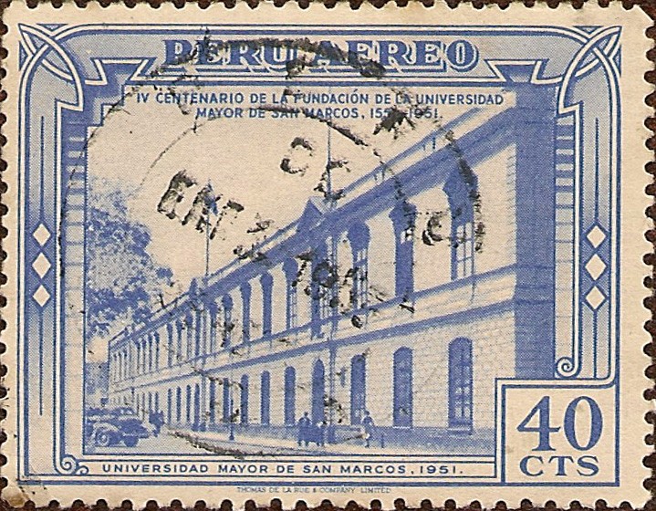 IV Centenario de la Fundación de la Universidad Mayor de San Marcos 1551-1951.