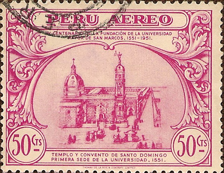 IV Centenario de la Fundación de la Universidad Mayor de San Marcos 1551-1951.