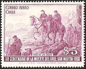 1° CENTENARIO DE LA MUERTE DEL GENERAL SAN MARTIN - PASO DE LOS ANDES