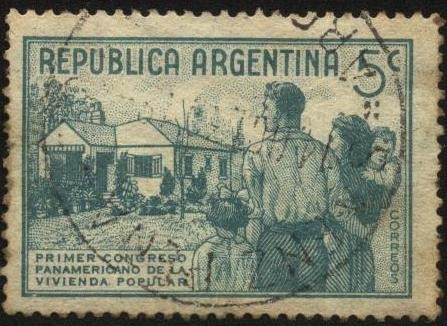 Conmemorativo del primer Congreso Panamericano de la Vivienda Popular, Buenos Aires, del 2 a 7 de oc