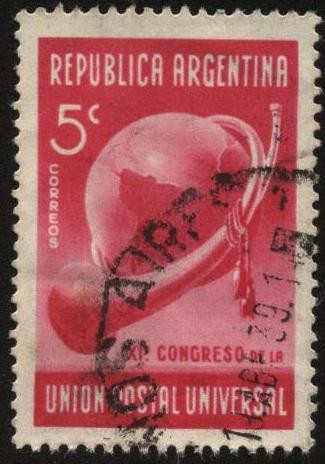 XI Congreso de la UPU, Unión Postal Universal en Buenos Aires año 1939.