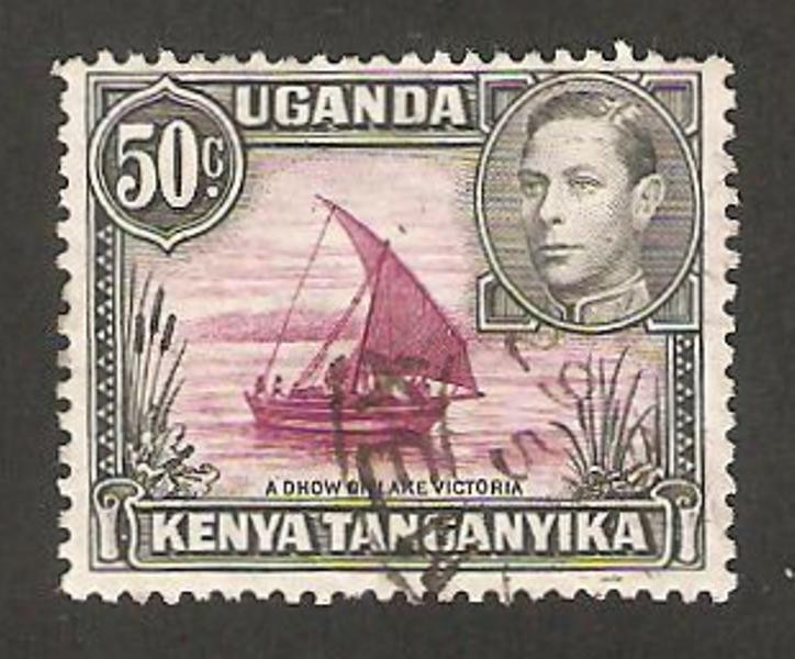Kenya Uganda Tanganika - george VI y lago victoria