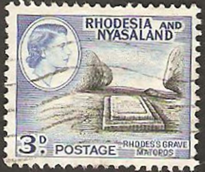 rhodesia nyasaland - tumba de lord cecil rhodes en matopos