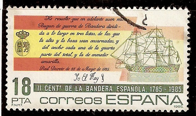 II Centenario de la Bandera Española. Santisima Trinidad