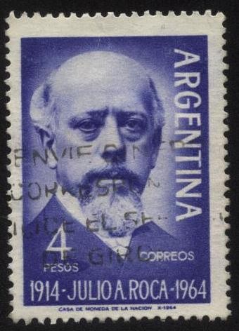 Conmemorativo del 50 aniversario del fallecimiento del General Julio Argentino Roca. 