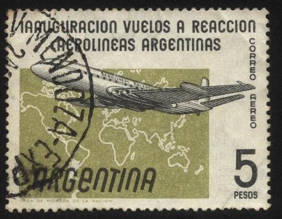 Avión de pasajeros De Havilland DH 106 Comet 4 C, primer avión a reacción de Aerolíneas Argentinas y