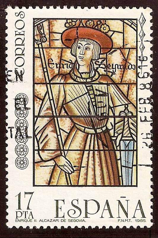 Vidrieras artísticas. Enrique II, Alcazar de Segovia