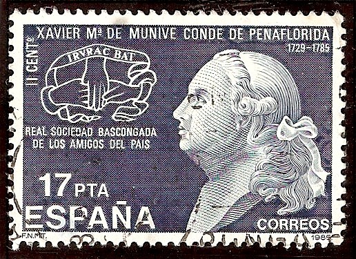 II Centenario de la muerte de Xavier María de Munive, Conde de Peñaflorida