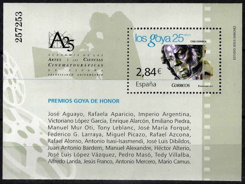 HB  25 Aniv.º Academia de las Ciencias y las Artes Cinematográficas.
