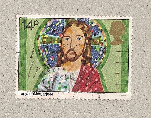 Dibujo de Cristo por Tracy Jenkins de 14 años