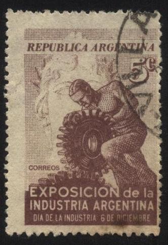 Conmemorativo dìa de la industria. Exposición de la Industria Argentina. 