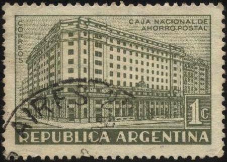 Edificio de la Caja Nacional de Ahorro Postal en Buenos Aires.