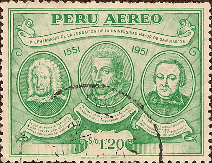 IV Centenario de la Fundación de la Universidad Mayor de San Marcos 1551-1951.