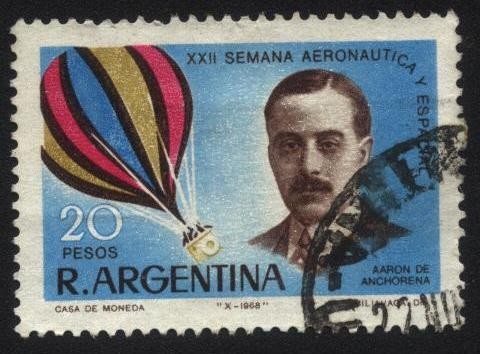 Semana aeronáutica y espacial. Aarón de Anchorena 1877 - 1965. Connotado ciudadano argentino aviador