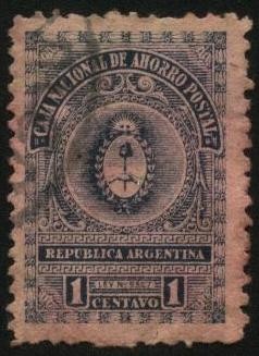 Escudo Argentino. Caja Nacional de Ahorro Postal.
